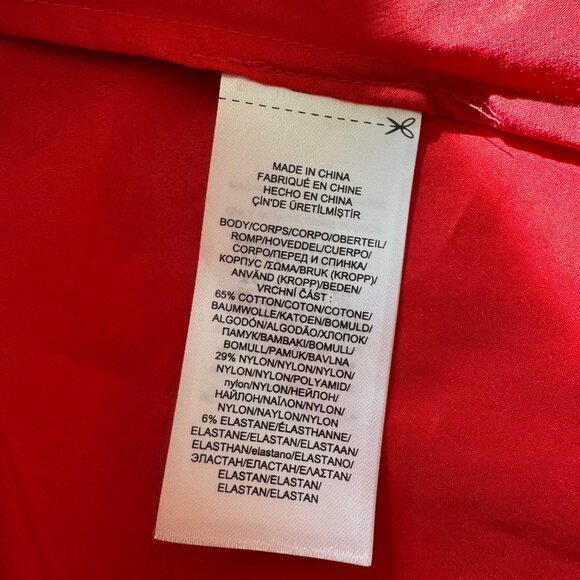 Lauren size 12P red summer short sleeved dress - Picture 9 of 9